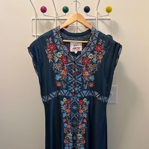 Johnny Was long dress. Petite Large